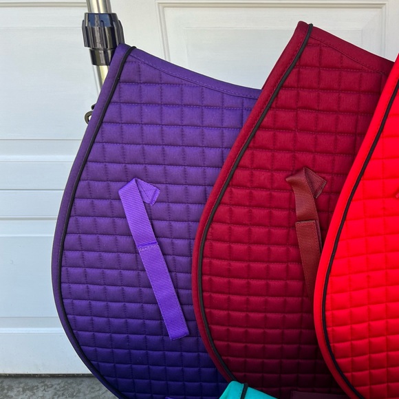 Purple PRI all purpose English jumping saddle pad - Picture 2 of 2